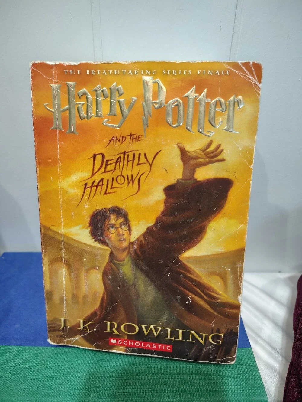 Vtg Harry Potter Lot Dumbledore Doll, Chamber of Secrets VHS & 6 Book Bundle